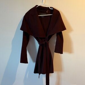 Elie Tahari Dark Red Women's Jacket